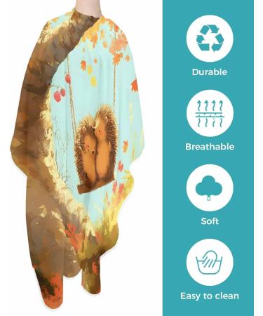 Fall Maple Tree Barber Cape - Stylish Hair Cutting Cape for Men Women & Kids | Adjustable 55x63 Inch Autumn Design for Salons & Home Use - Buy Online on GoSupps.com
