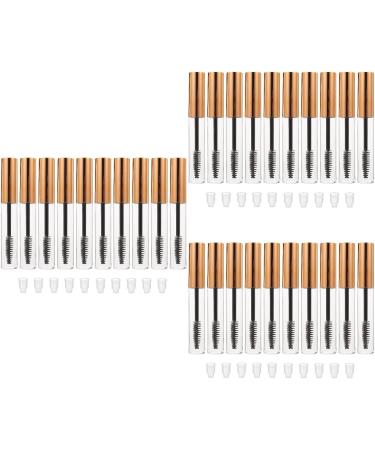30 Pcs Mascara Empty Tube Mini Containers Empty Mascara Tube Travel Gold and Silver Eyelash - Buy Online on GoSupps.com