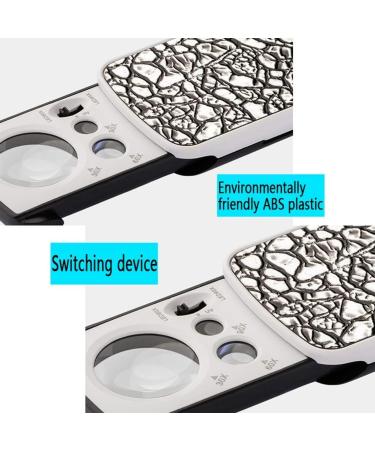Magnifying Glasses for Hobbies Reading Magnifier 30/60/90 Times Magnifying Glass Counterfeit Light LED Lighting Pull High-Definition High Magnification Magnifying Glass Vision - Buy Online on GoSupps.com