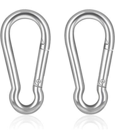 Marine Grade 316 Stainless Steel Carabiner Clips, Heavy Duty 4 Inch, 2 Pack - for Gym & Outdoor Activities - Buy Online on GoSupps.com