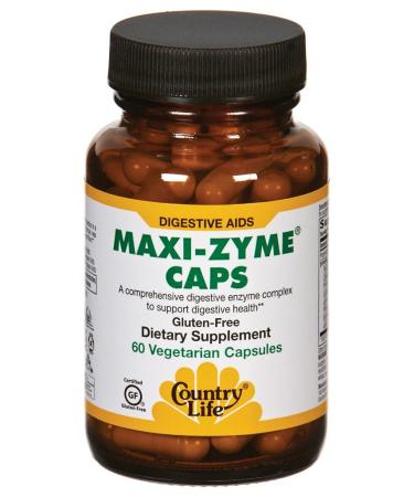 Country Life - Maxi-Zyme Caps 60 Capsules 60 Count (Pack of 1)