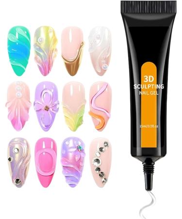  JINGLING JINGLING 3D Nail Gel - Long-Lasting 3D Beauty Products - 15ml - Rhinestone Modeling Glue - For salon home party vacation daily photoshoots wedding travel beginners - Buy Online on GoSupps.com