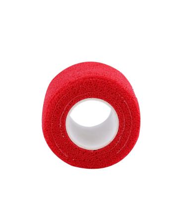 Self Adhesive Bandage 5 Rolls 4.5 M Elastic Adhesive Bandage Kinesiology Tape Ventilation Sports Bandage Waterproof Easy to Tear (Red)