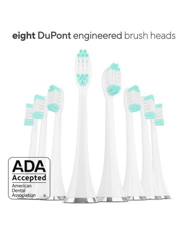 AquaSonic Vibe Ultra Whitening Toothbrush | 8 Brush Heads, Travel Case, Sonic Motor, Wireless Charging - Buy Online on GoSupps.com