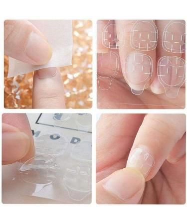 24pcs/1 Sheets Nail Jelly Double Sided False Nail Adhesive Breathable Sticker Nail Nails Fake Tape False - Buy Online on GoSupps.com