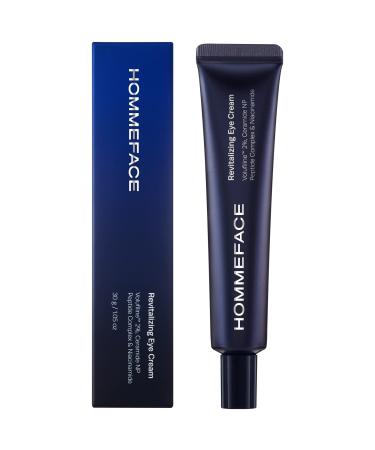 HommeFace Anti-Aging Revitalizing Eye Cream for Men with Volufiline 2%  Ceramide & Collagen  1.05 oz