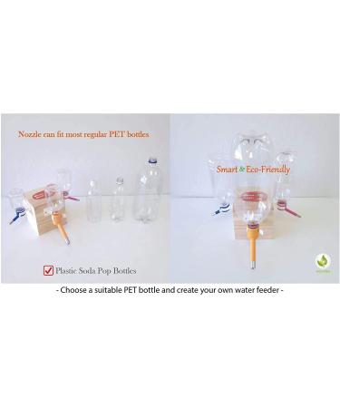 Choco Nose H128 No Drip Water Bottle for Small Pets - Leak-Proof, BPA-Free 11.2oz Dispenser for Guinea Pigs, Rabbits, Ferrets & Hamsters - Buy Online on GoSupps.com