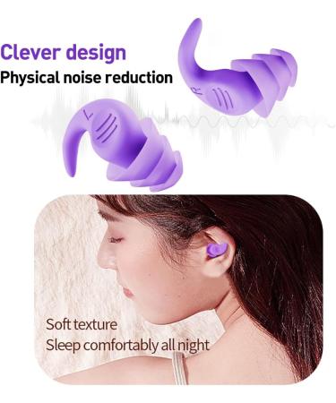 Dinjunhs Noise Cancelling Silicone Ear Plugs for Sleeping - 2 Pairs | Washable & Reusable Earplugs for Snoring, Study, Work, Swimming, and Travel - Buy Online on GoSupps.com