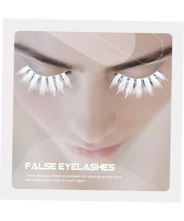 LALAFINA 3 Pairs White Eyelashes Lash Spolies Fluffy Fake Eyelashes White False Eyelashes White Faux Eyelashes Blue for Eyes Cosplay Hallow Cross Imitation 3d Upper Eyelashes - Buy Online on GoSupps.com