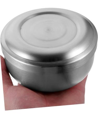 Minkissy 4-Piece Shaving Bowl Set | Metal Holder & Lid for Salon - Ideal for Men's Hair Care & Beard Grooming - Buy Online on GoSupps.com