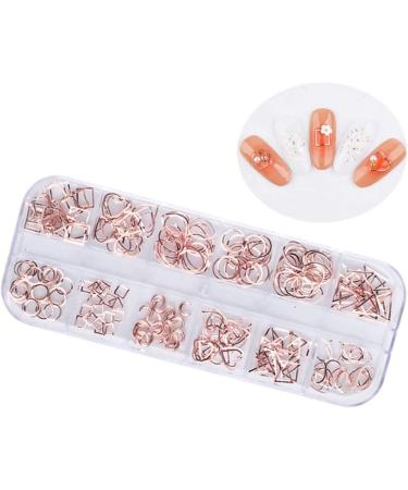 Healeved 3 Boxes Nail Decor Metal Nail Art Rivet Artificial Nails Hollow Decorations Nail Decorations for Nail Art Nail Accessories Faux Nails Nail Drill Natural Nails Wands Stud Manicure - Buy Online on GoSupps.com