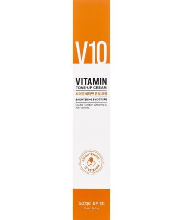 Some By Mi V10 Vitamin Tone-Up Cream 50ml - Brightening & Moisturizing Skincare - Buy Online on GoSupps.com