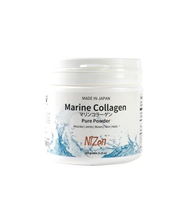 Nizen Marine Collagen Pure Powder Hydrolyzed Peptides Easy-to-Digest Amino Acids Supplement. Unflavored. Non-Clumping. Made in Japan. 5.29oz