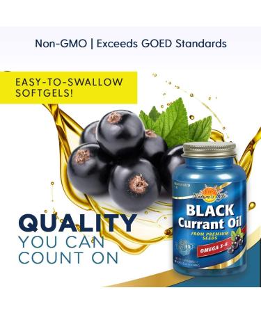 Nature's Life Black Currant Seed Oil 1000mg | Omega-3 ALA, Omega-6 GLA, Stearidonic Acid | 60ct - Buy Online on GoSupps.com
