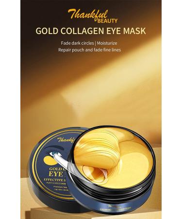 Thankful Beauty Gold Hydrogel Collagen Eye Mask - 60 Pieces | Under Eye Rejuvenation & Brightening - Buy Online on GoSupps.com