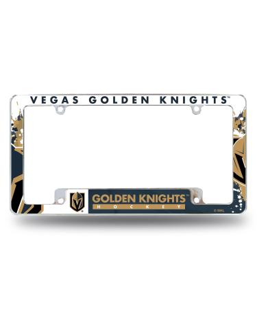 Rico Industries AFC9901B Golden Knights All Over Chrome Frame, Multi