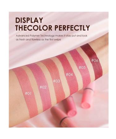 6-Colored Matte Lipstick Set - Velvet Waterproof Non-Stick Cup | Perfect Lip Makeup Gift Box for Girls & Women - Buy Online on GoSupps.com