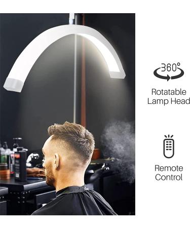 Toyshi Eyelash LED Half Moon Floor Lamp - Perfect Lighting for Beauty, Skincare, Lashes, Eyebrows, and Content Creation (White) - Buy Online on GoSupps.com