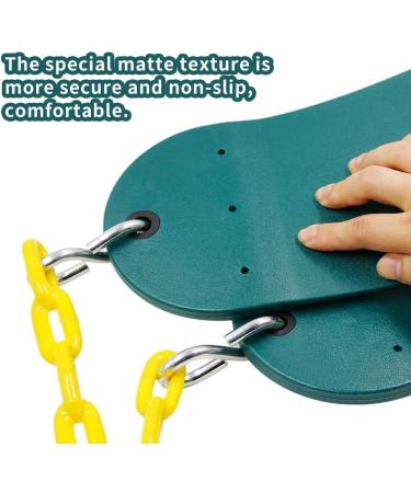 66 Heavy Duty Swing Seat with Plastic Coated Chain - Green | Replacement Swing Set Accessories - Buy Online on GoSupps.com