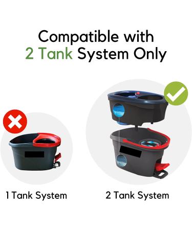 4 Pack Microfiber Mop Head Refills for Ocedar 2-Tank System - Rinse Cleaning, Compatible Replacement - Buy Online on GoSupps.com