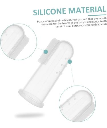 Minkissy 9-Piece Silicone Milk Toothbrush Set for Toddlers | Finger Toothbrushes for Children | Safe & Gentle Mouth Cleaning Brush - Buy Online on GoSupps.com