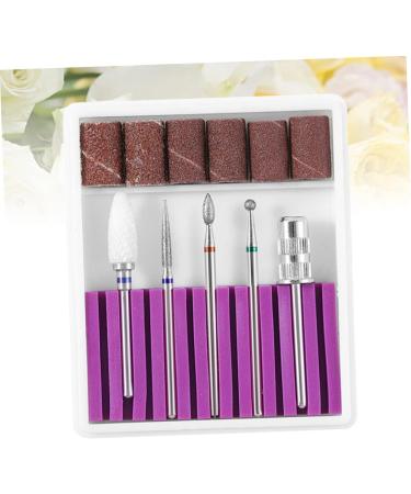 POPETPOP 2 Sets Nail Drill Bits Nail Tools Manicure Tools Natural Nails Pedicure Tools Nail Drill Tool Nail File Bits Faux Nails Artificial Nails Nail Drill Heads 5 Piece Set Alloy Purple 6.5x5.5cmx2pcs Purplex2pcs - Buy Online on GoSupps.com