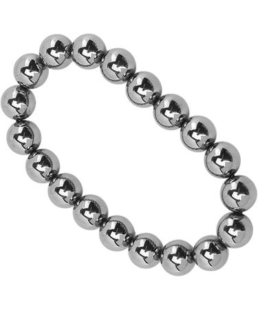 Stylish Elastic Bracelet with Energy Pearls - 10mm Terahertz Material for Balance & Harmony | Ideal Gift - Buy Online on GoSupps.com