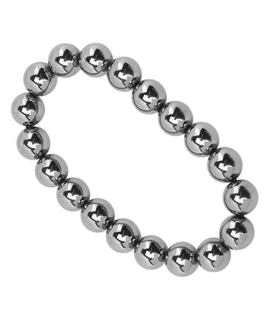 Elastic flexible bracelet stylish stretch energy pearls promotes balance and harmony ideal gift terahertz material 10 mm diameter