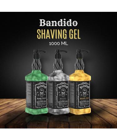 Bandido Shaving Gel for Men - Non-Foaming Precise Shave 1000ml | International Shipping Available - Buy Online on GoSupps.com