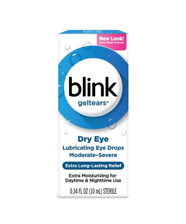 blink Gel Tears Lubricating Eye Drops 10 mL (Pack of 3) 0.34 Fl Oz (Pack of 3)