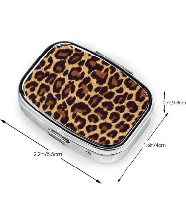 BAGR Cool Cheetah Leopard Portable Pill Organizer | Travel Pill Box for Supplements & Medication - Buy Online on GoSupps.com