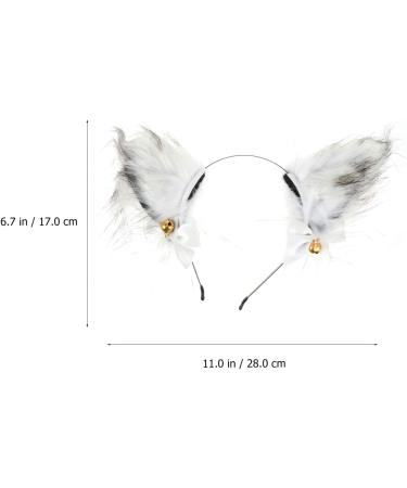 Lurrose 1pc fox ears headband wolf ears headband cosplay Fox Wolf Cat Dog Ears Headbands wolf ear headband hair bands for women hair fox headband props white artificial make up women's - Buy Online on GoSupps.com