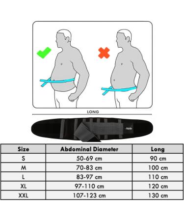 Innoti Back Band for Men & Women | Lumbar Support Belt - Compression & Double Adjustment Straps - Black XXL (107-123 cm) - Buy Online on GoSupps.com