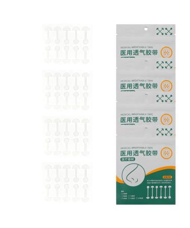 Patchs Nasaux Autocollants Transparents D halt re Bandes Nasales lastiques Respirantes pour Remodelage Naturel du Nez Lot de 4 Paquets Confort Quotidien Soin Beaut