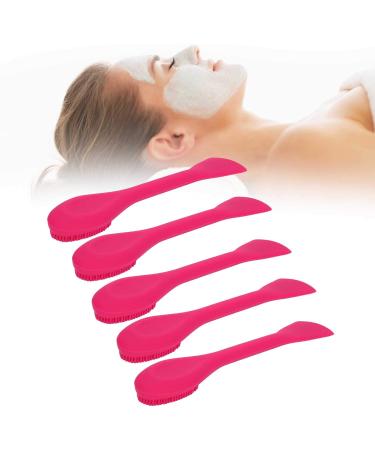 Qukaim Facial Mask Brushes Silicone Face Cleaning Brush with Mix Mask Stick 2 Heads Facial Mask Brushes DIY Skin-Care Tool Rose Red - Buy Online on GoSupps.com