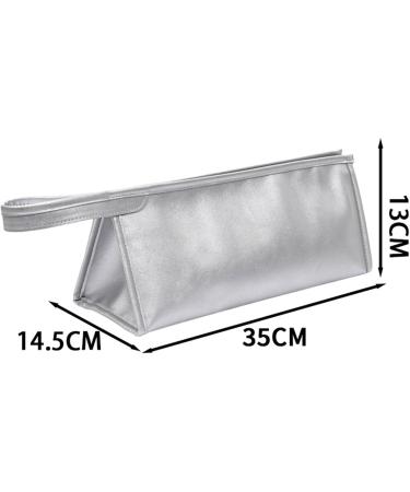 Durable Hair Dryer Storage Pouch Bag Waterproof Stain-Resistant with Handle Easy to Carry Organizer Curling Silver - Buy Online on GoSupps.com
