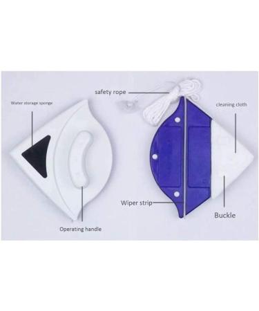 Double-Sided Magnetic Window Cleaner Wiper Brush Useful Glass Surface Cleaning Tool 3 8mm - Buy Online on GoSupps.com