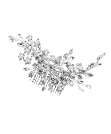 HAPINARY Crystal Inlaid Hair Comb Bridal Hair Decor Bride Hair Comb Bridal Headpieces for Wedding Crystal Hair Comb Wedding Hair Accessories Bride Wedding Headdress Bridal Hair Comb