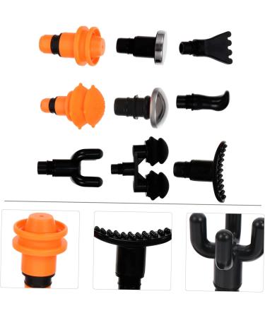 Beavorty 5 Sets of 9-Piece Massage Head & Interchangeable Fascia Accessories for Body Massage Devices - Black - Buy Online on GoSupps.com