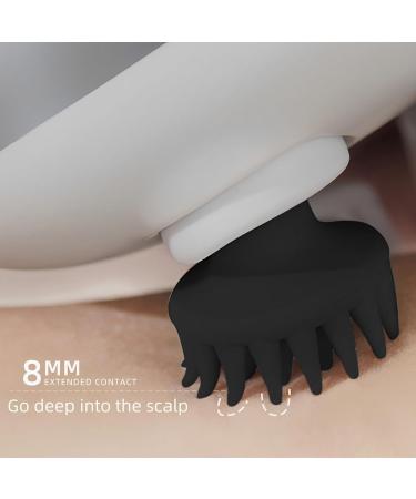 Yissone Electrical Scalp Massager | Portable Heated Head Massager with Red Light | 4 Heads & 88 Knots for Scalp Stress Relief - Buy Online on GoSupps.com