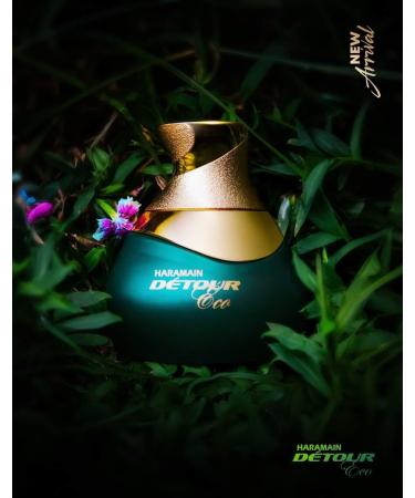Al Haramain Detour Eco for Unisex - Arabian Perfume for Women and Men - Long Lasting Arabic Perfume - Woody Spicy Fragrance - Eau de Parfum - 3.33 oz - Buy Online on GoSupps.com