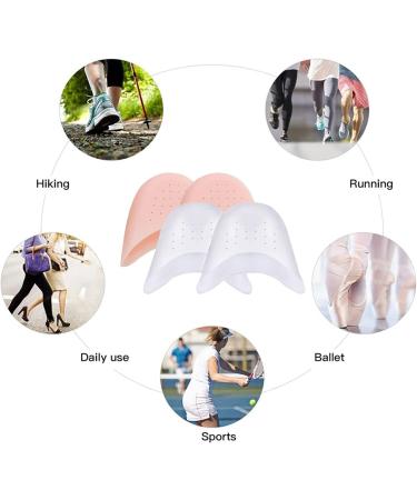Breathable Gel Toe Covers for Pain Relief - 2 Pairs | Toe Protectors for High Heels, Ballet, Point Shoes - Men & Women - Buy Online on GoSupps.com