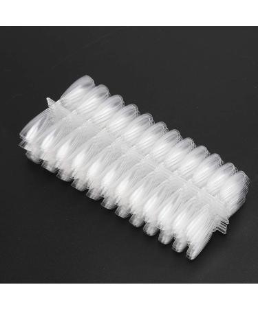 False Nail High Toughness DIY Decoration Manicure Tool Made of Quality Material No Need Polishing (Clear)