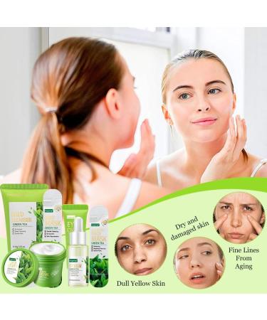 Fengyang 6-in-1 Skincare Set Tea Tree Skin Care Set Tea Skin Care Gift Set Green Tea Skin Care - Buy Online on GoSupps.com
