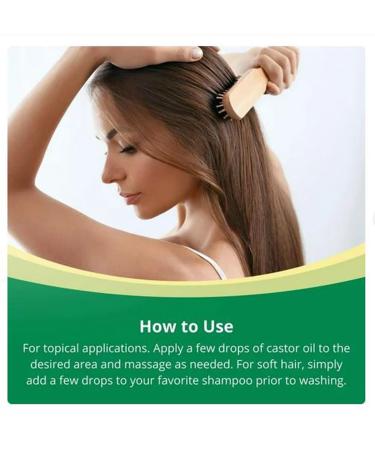 H4U Spring Valley Cold-Pressed Castor Oil - Unrefined & Hexane-Free Organic for Hair & Skin 8 fl oz - Buy Online on GoSupps.com