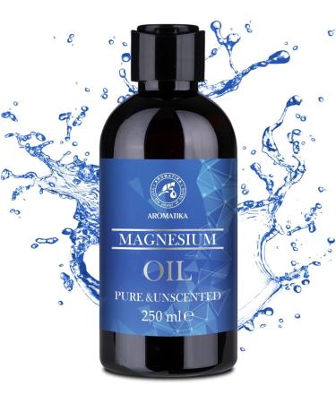 Magnesium Oil 250ml - Pure Body & Massage Oil | Natural Skin Care & Relaxation | Perfect for Sports - Buy Online on GoSupps.com