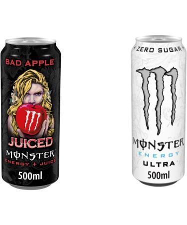 Monster Bad Apple & Monster Ultra White (12 Cans of Each) Bad Apple 12 Cans of Each