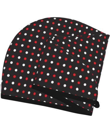 Super Absorbent Red & White Polka Dot Microfiber Hair Towel - Quick Dry Coral Velvet Wrap for Women with Long Curly & Thick Hair - Buy Online on GoSupps.com