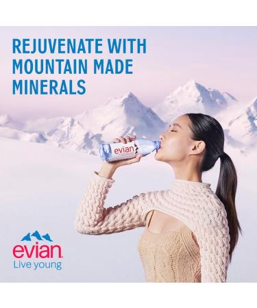 Evian Still Natural Mineral Water 6 x 500ml - Buy Online on GoSupps.com
