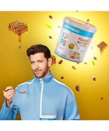 MYFITNESS Peanut Butter Honey Chruchy Non-GMO Gluten-Free No Preservative All Natural Ingredient High Protein Made with American Recipe 1.25 kg - Buy Online on GoSupps.com
